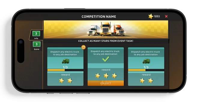 Live screen - competition quests