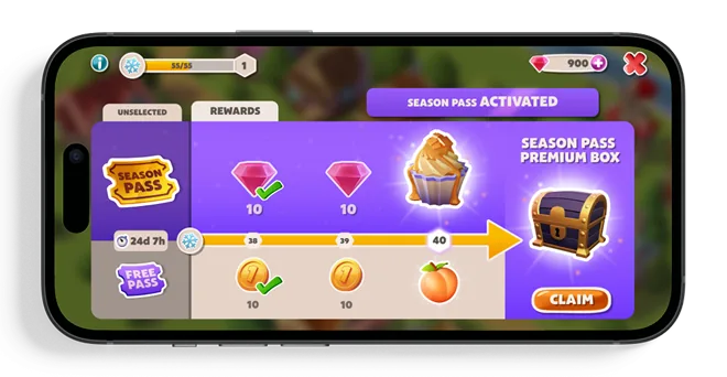 Event Pass screen with the Endless chest panel
