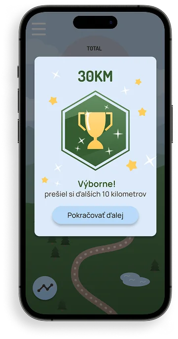Achievement screen with an unlocked badge