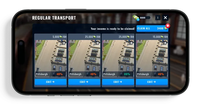 Automatization - regular transport destination list